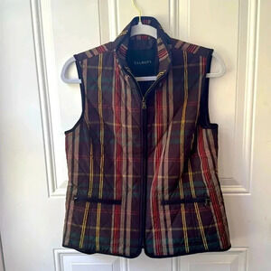 NWOT TALBOTS Plaid Quilted Vest Sz S Huntercore